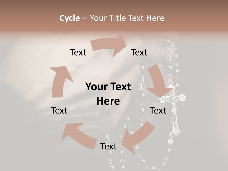 Christian Love Cross PowerPoint Template