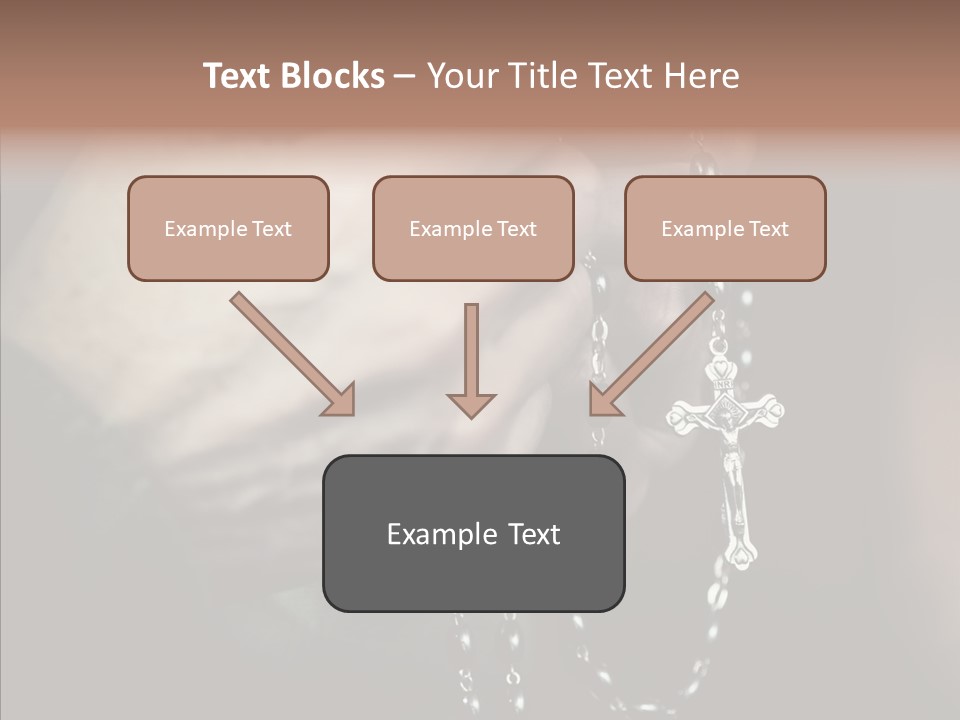Christian Love Cross PowerPoint Template