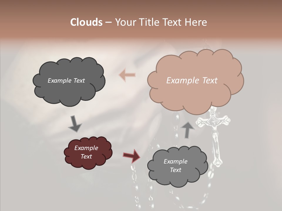 Christian Love Cross PowerPoint Template