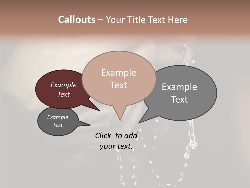 Christian Love Cross PowerPoint Template