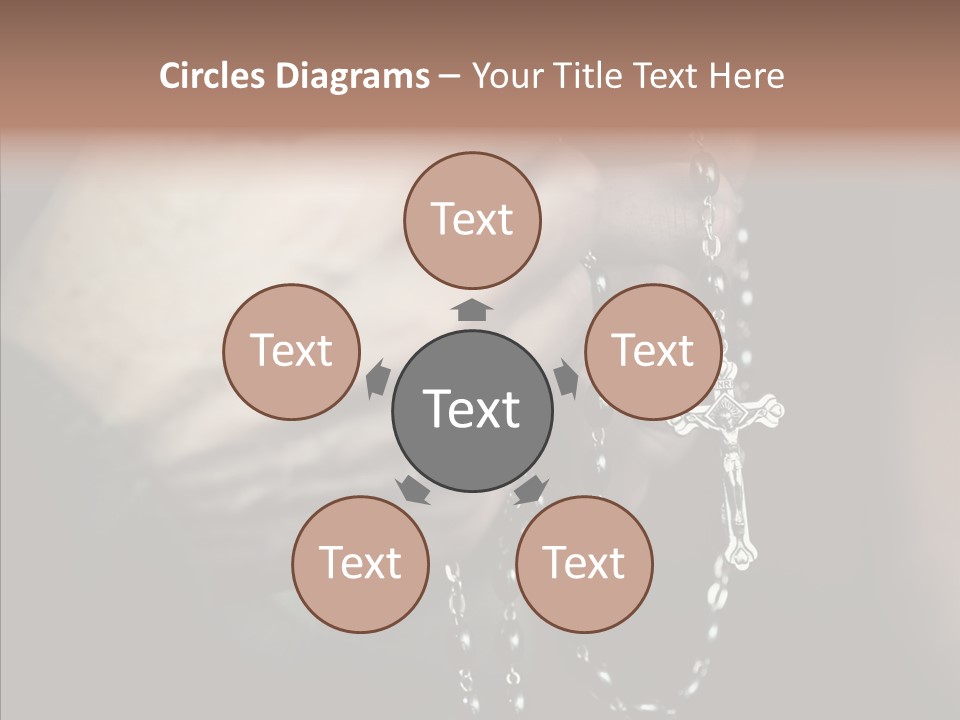 Christian Love Cross PowerPoint Template