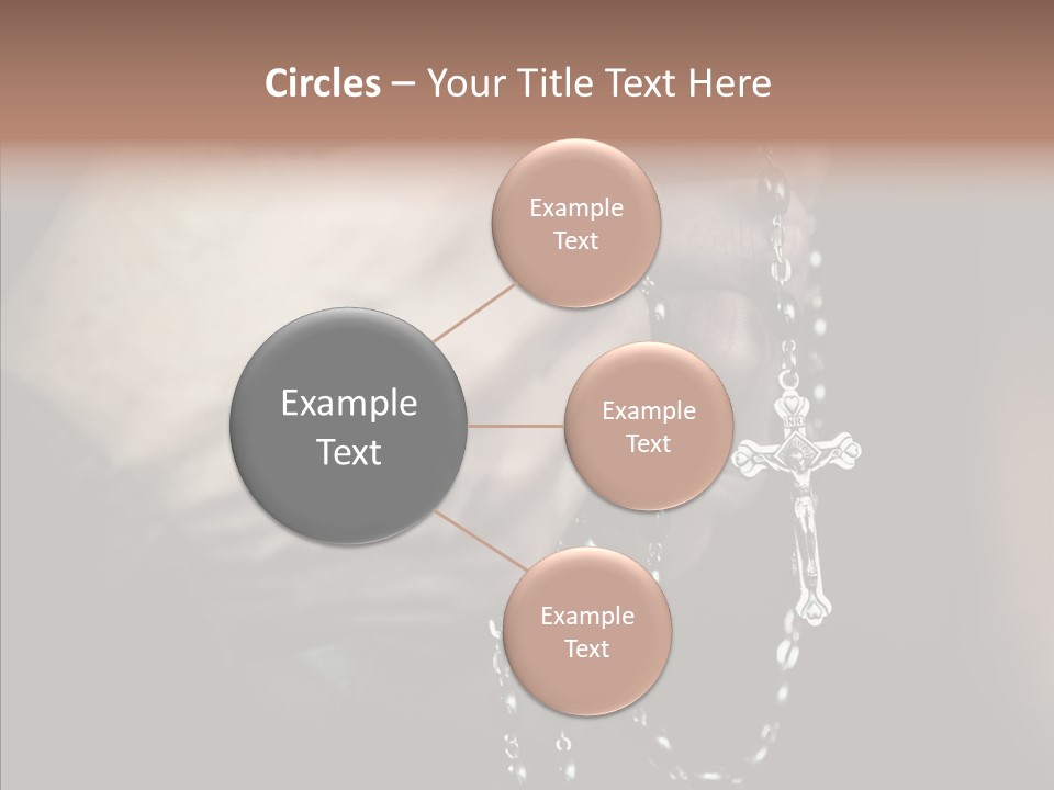 Christian Love Cross PowerPoint Template