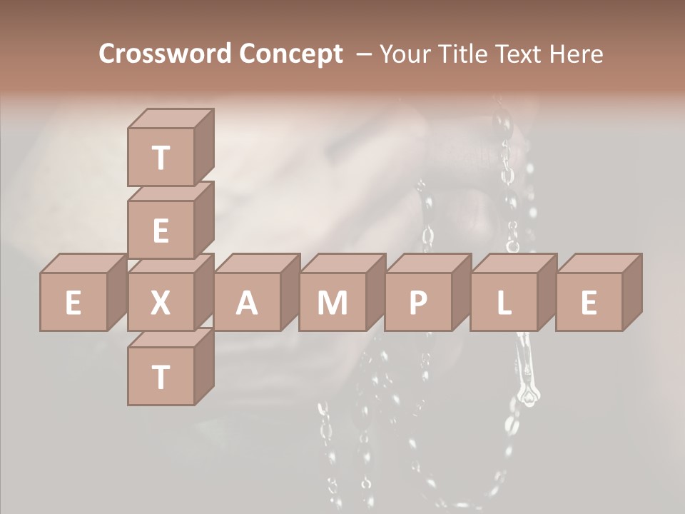 Christian Love Cross PowerPoint Template