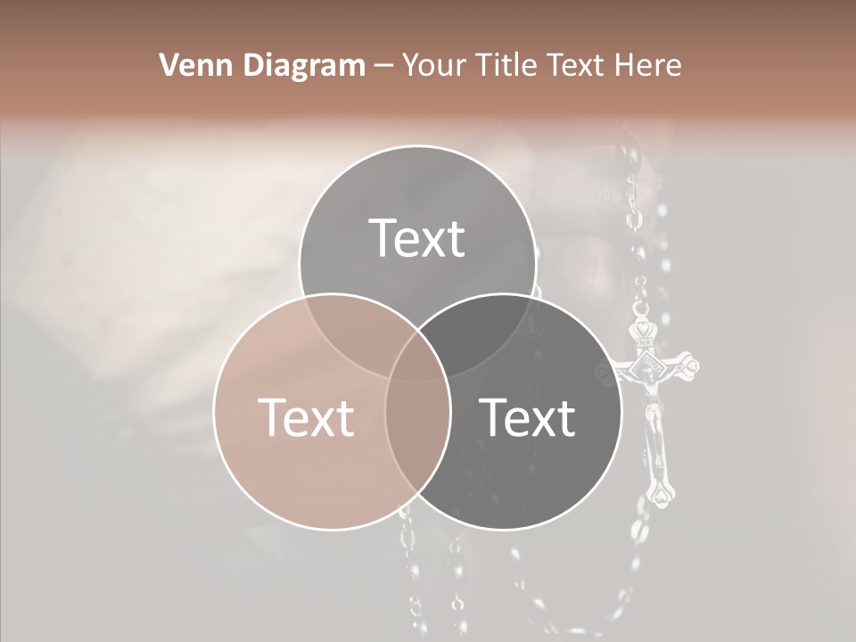 Christian Love Cross PowerPoint Template