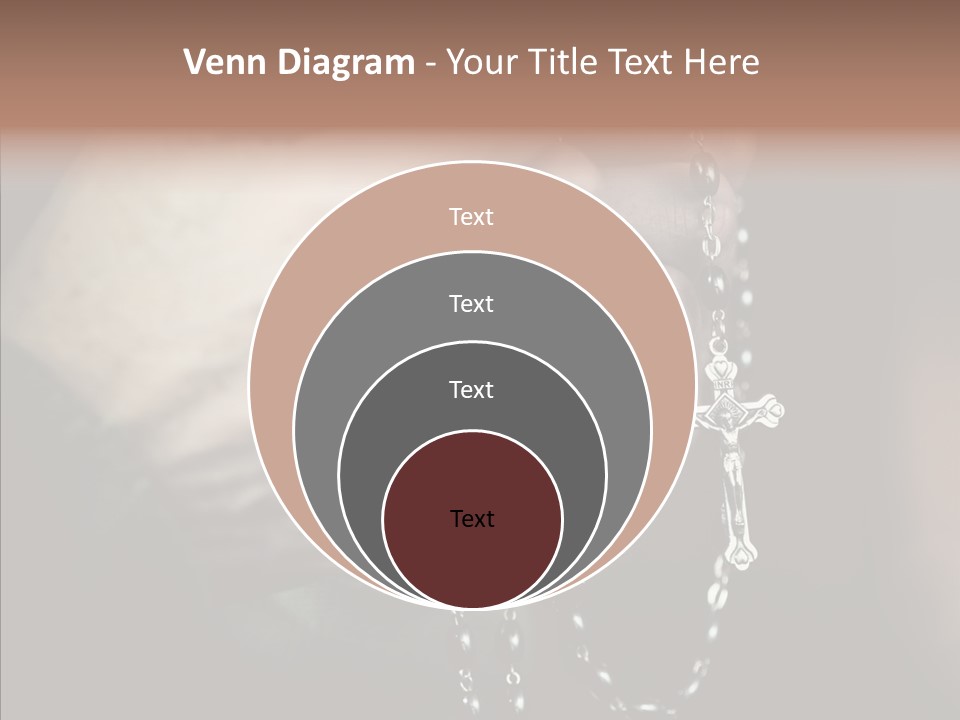 Christian Love Cross PowerPoint Template