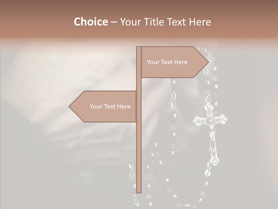 Christian Love Cross PowerPoint Template