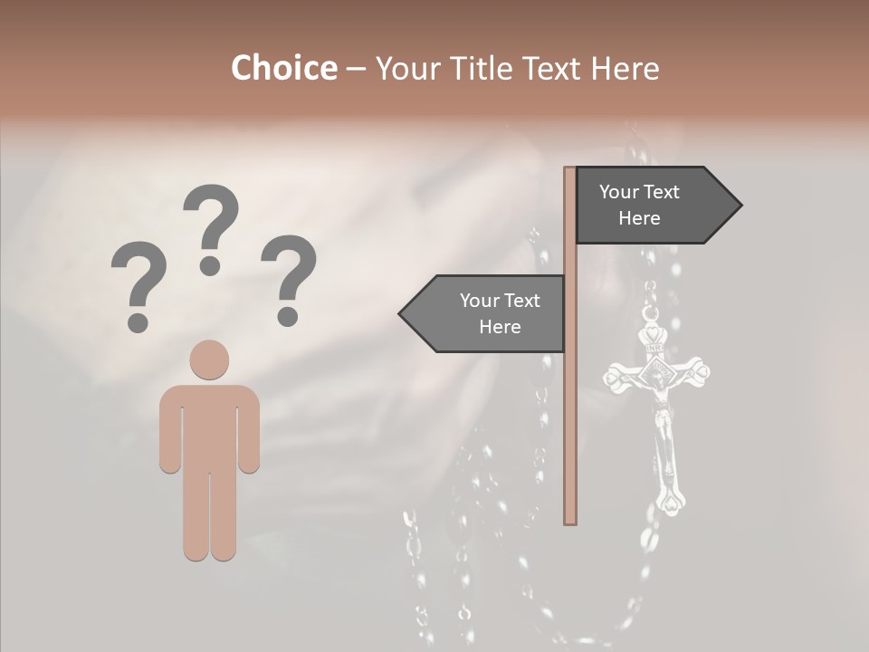 Christian Love Cross PowerPoint Template