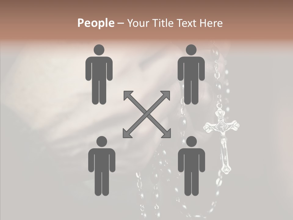 Christian Love Cross PowerPoint Template