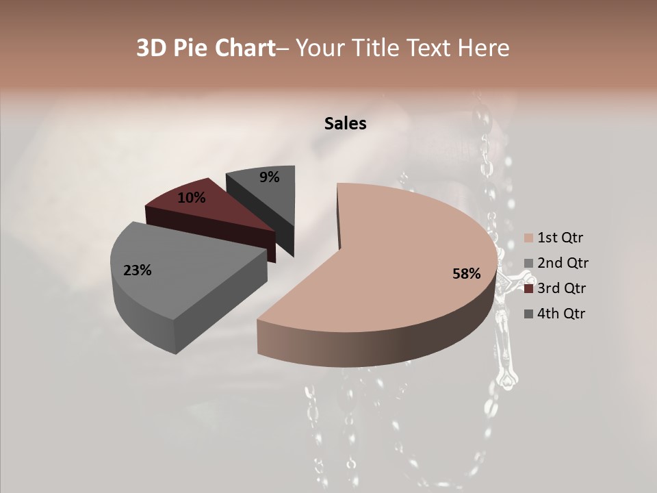 Christian Love Cross PowerPoint Template