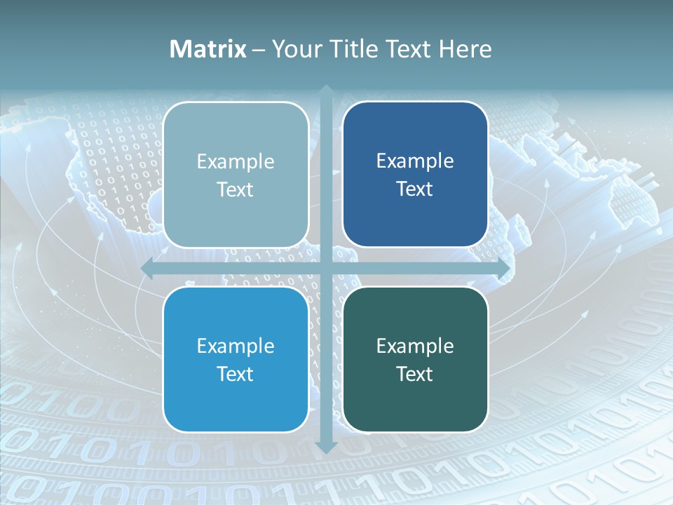 Earth Planet Fiber Optic PowerPoint Template