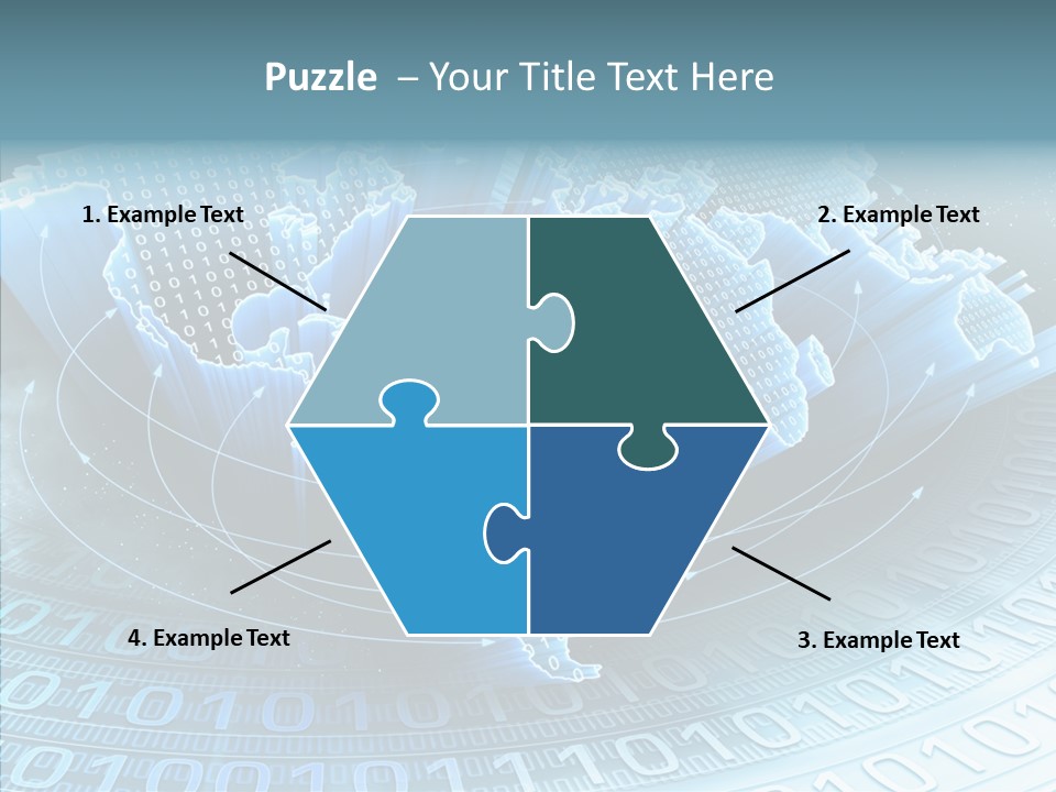 Earth Planet Fiber Optic PowerPoint Template