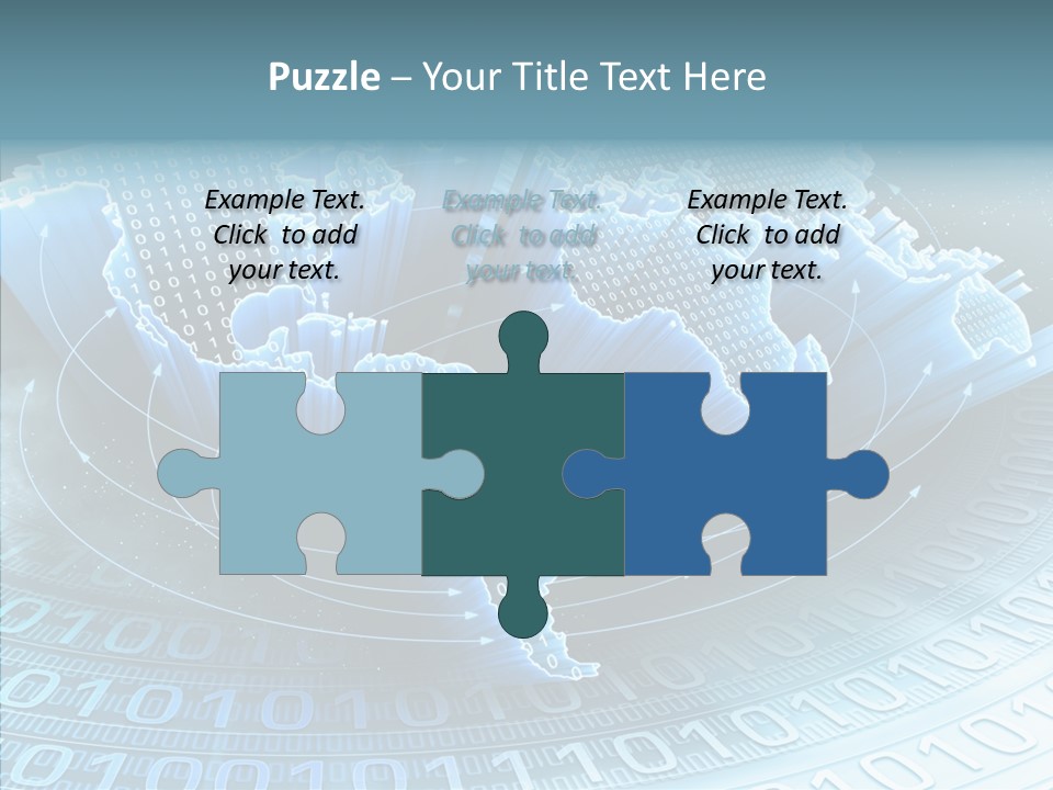 Earth Planet Fiber Optic PowerPoint Template