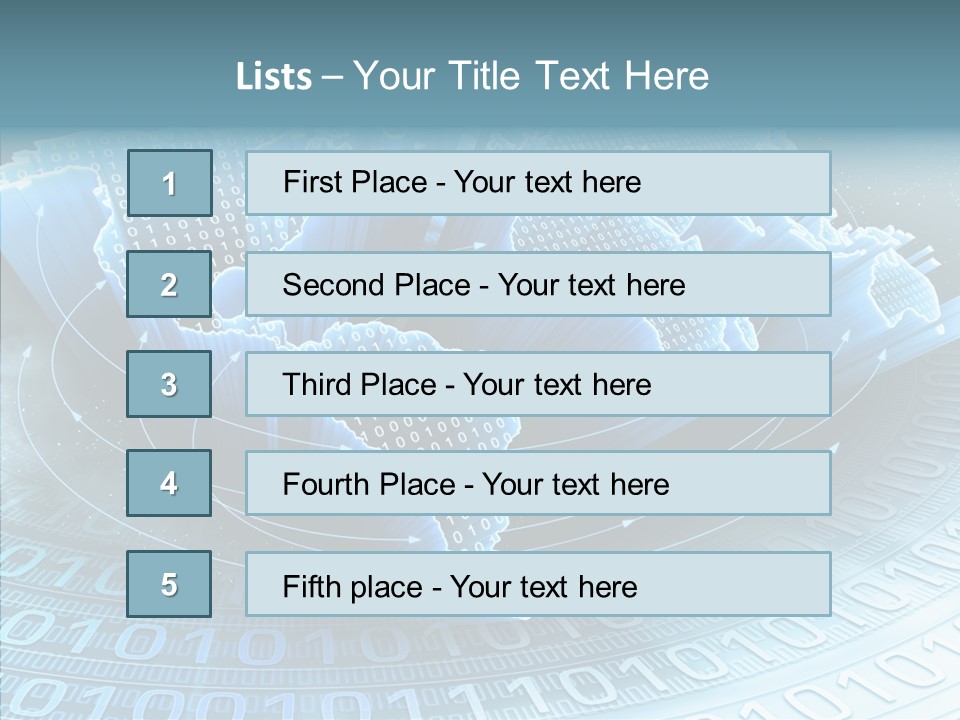 Earth Planet Fiber Optic PowerPoint Template