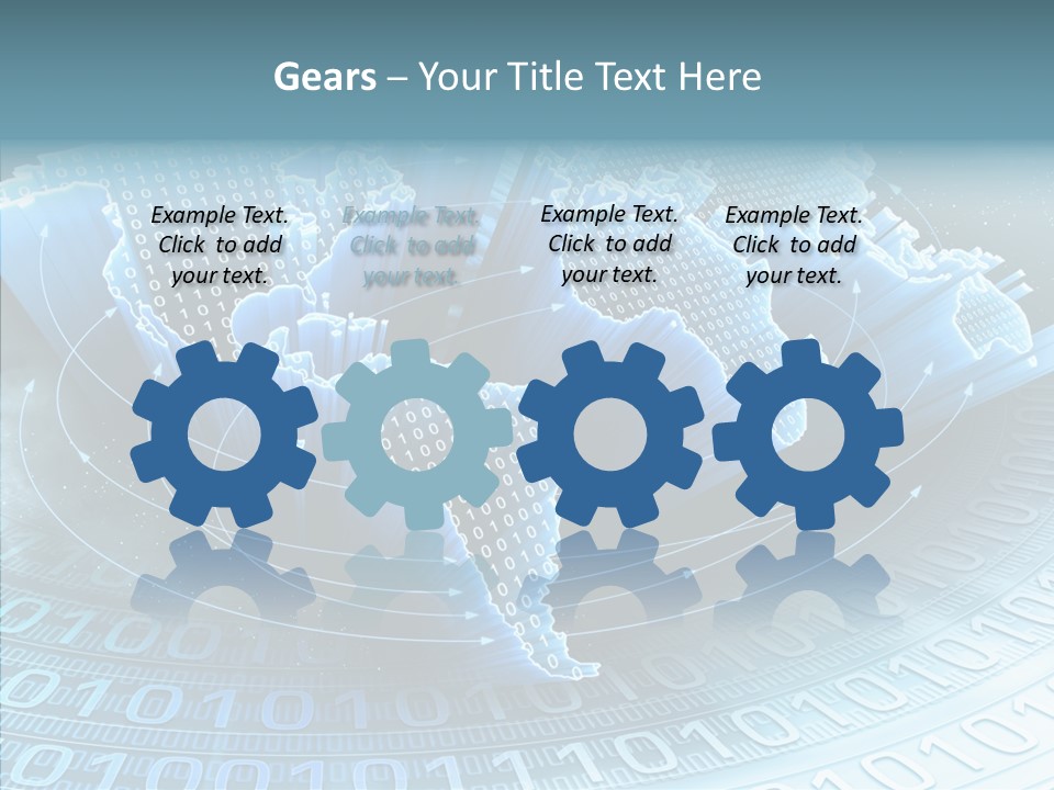 Earth Planet Fiber Optic PowerPoint Template