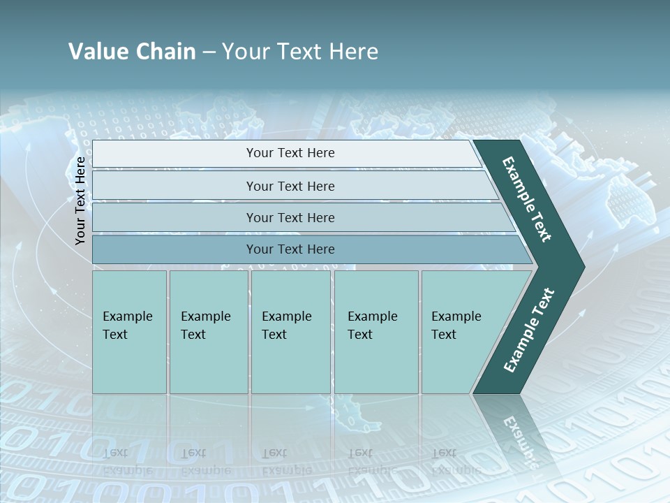 Earth Planet Fiber Optic PowerPoint Template
