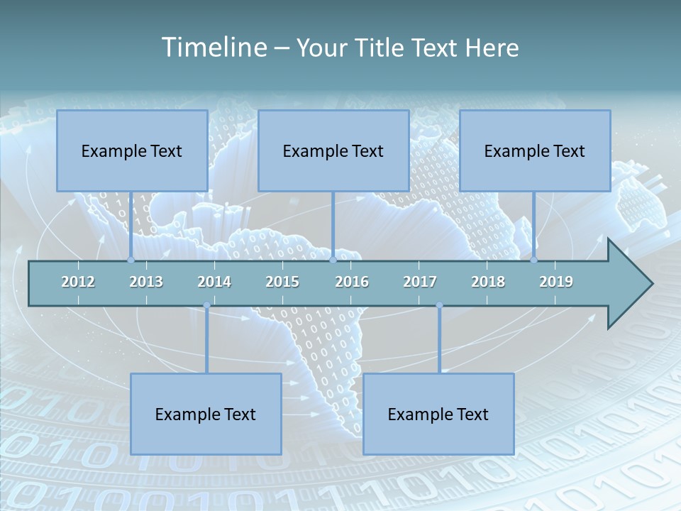 Earth Planet Fiber Optic PowerPoint Template