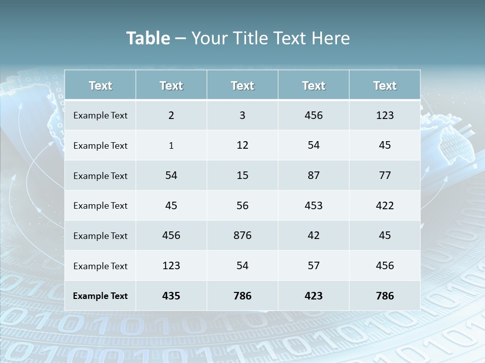 Earth Planet Fiber Optic PowerPoint Template