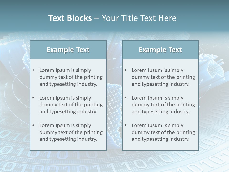 Earth Planet Fiber Optic PowerPoint Template