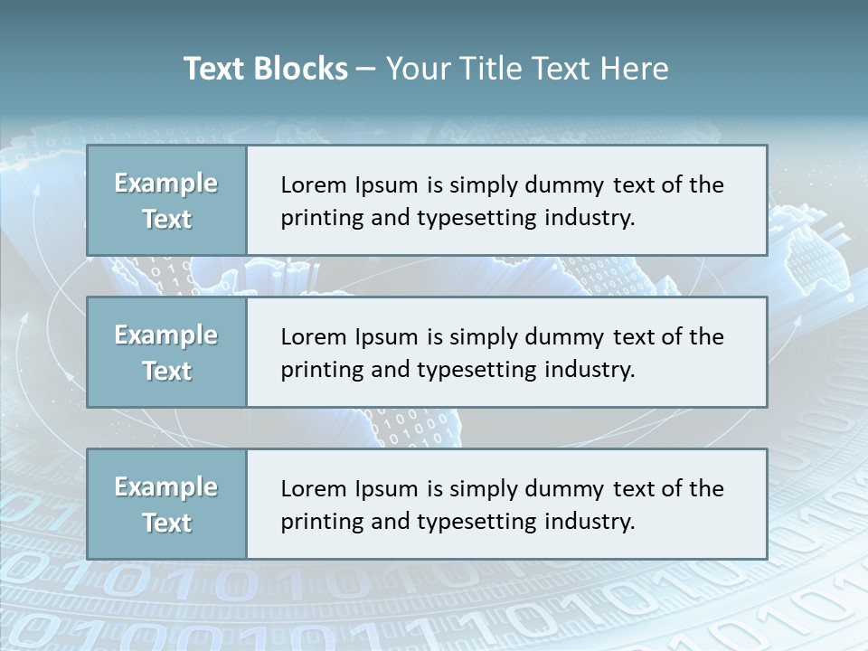 Earth Planet Fiber Optic PowerPoint Template