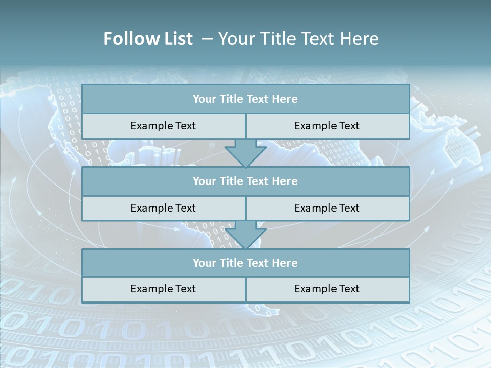 Earth Planet Fiber Optic PowerPoint Template