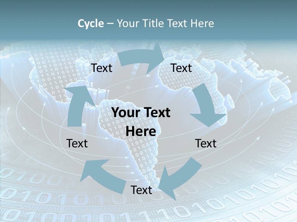 Earth Planet Fiber Optic PowerPoint Template