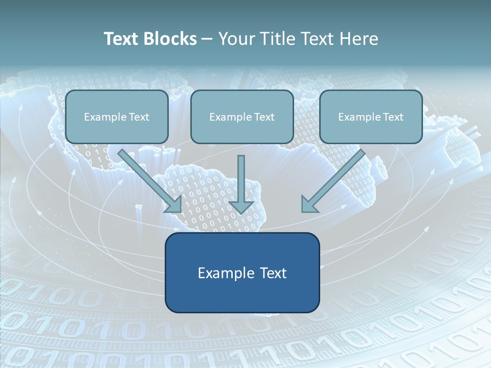 Earth Planet Fiber Optic PowerPoint Template