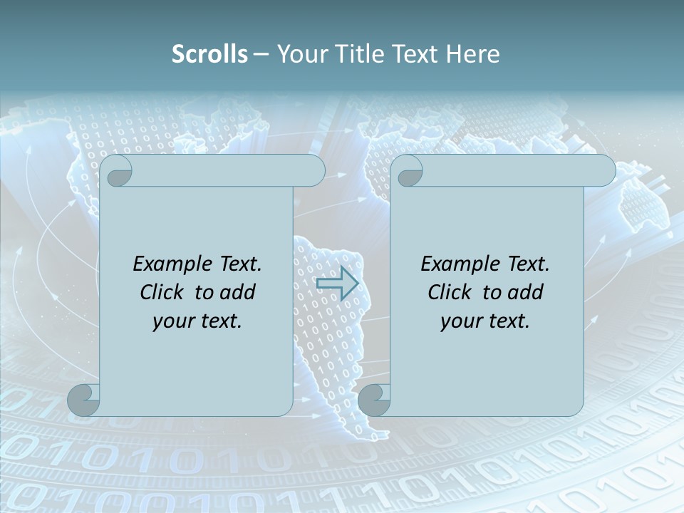 Earth Planet Fiber Optic PowerPoint Template