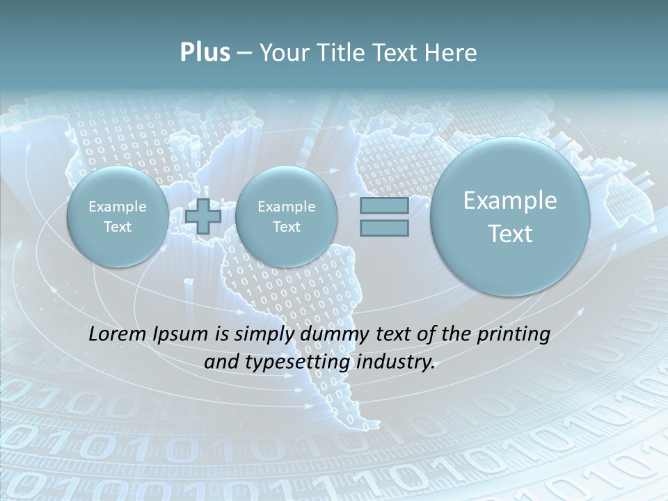Earth Planet Fiber Optic PowerPoint Template