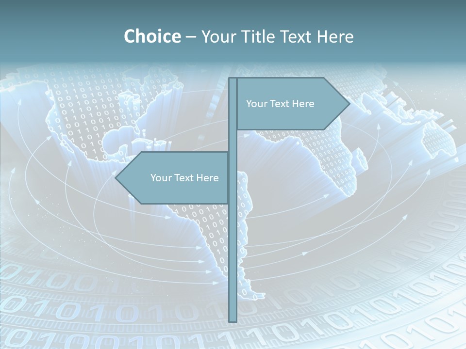 Earth Planet Fiber Optic PowerPoint Template