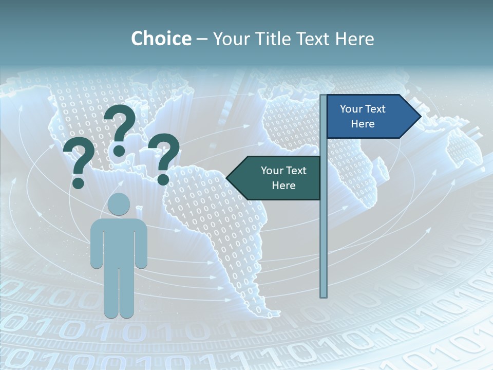 Earth Planet Fiber Optic PowerPoint Template