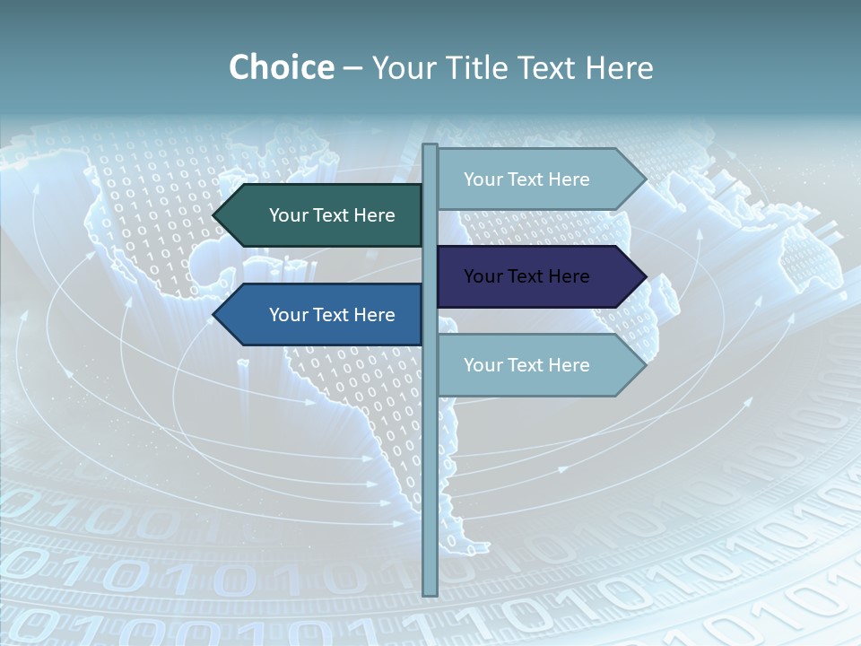 Earth Planet Fiber Optic PowerPoint Template