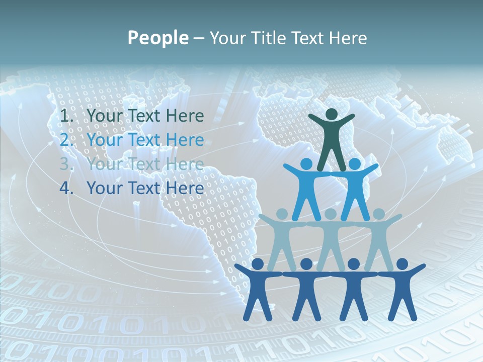 Earth Planet Fiber Optic PowerPoint Template