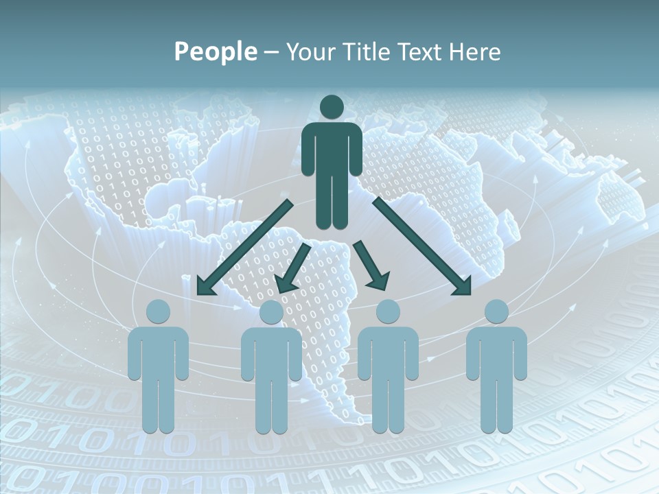 Earth Planet Fiber Optic PowerPoint Template