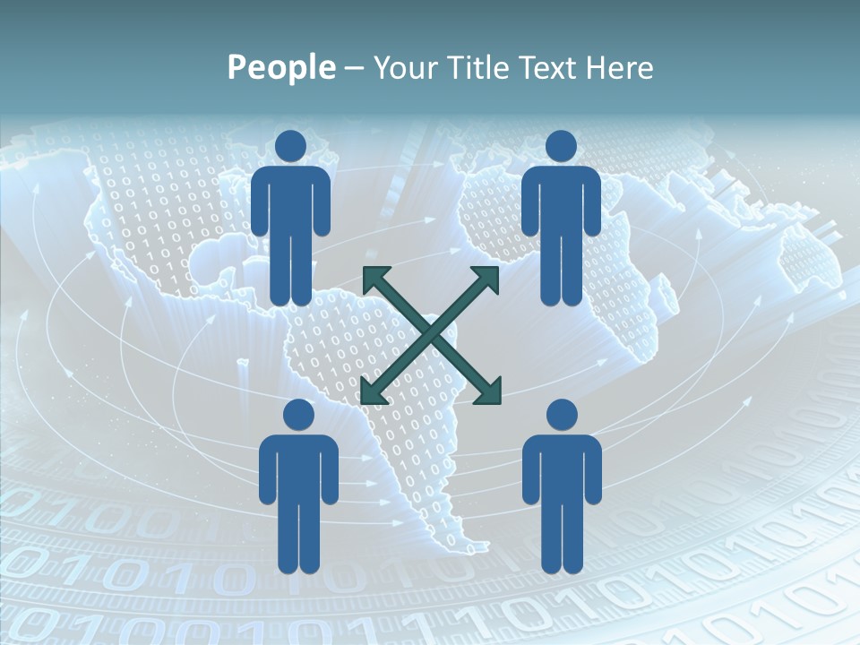 Earth Planet Fiber Optic PowerPoint Template