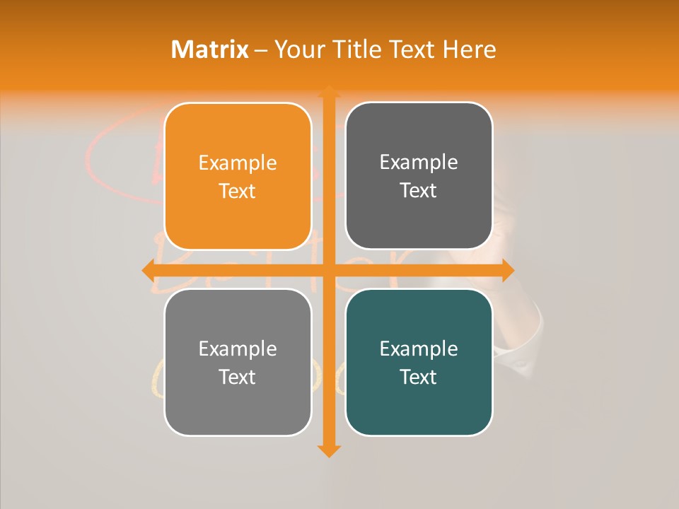 Hand Checklist Defeat PowerPoint Template