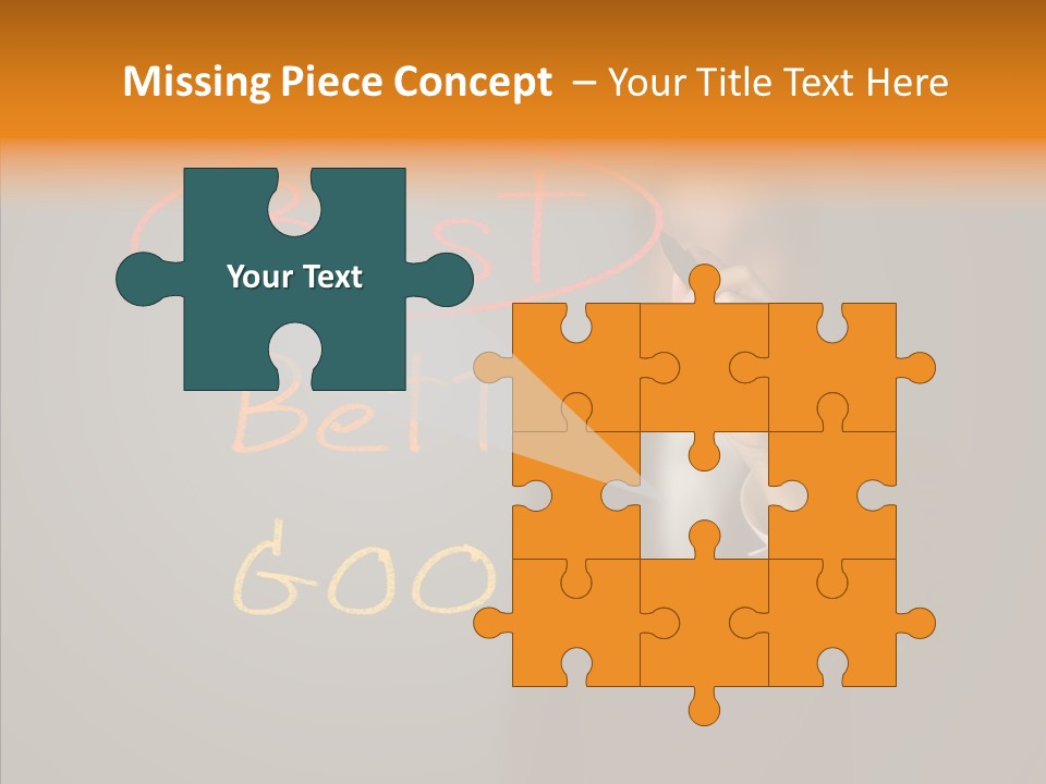 Hand Checklist Defeat PowerPoint Template