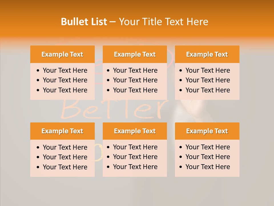 Hand Checklist Defeat PowerPoint Template