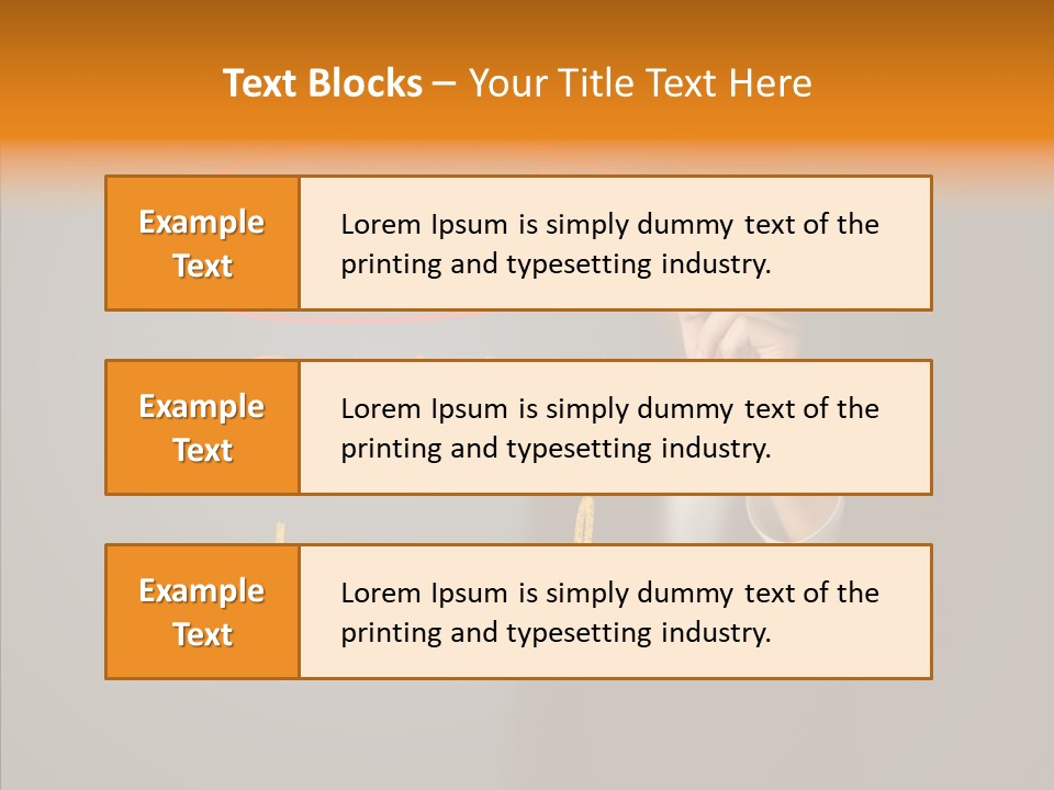 Hand Checklist Defeat PowerPoint Template