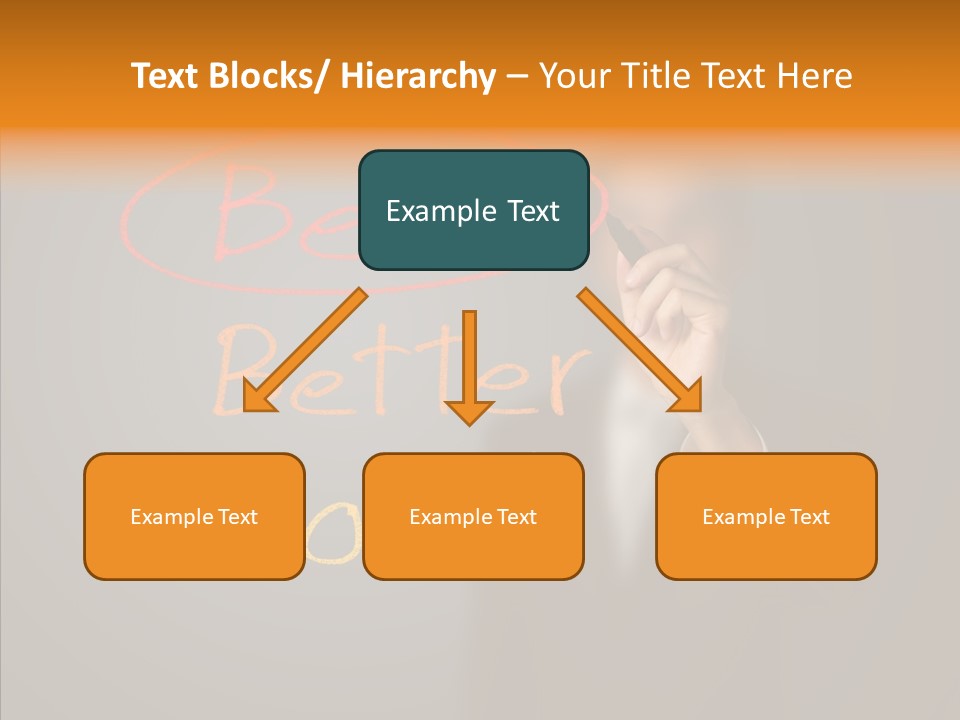 Hand Checklist Defeat PowerPoint Template