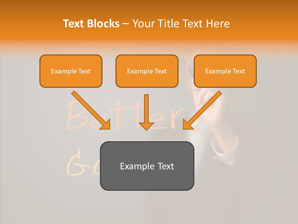 Hand Checklist Defeat PowerPoint Template