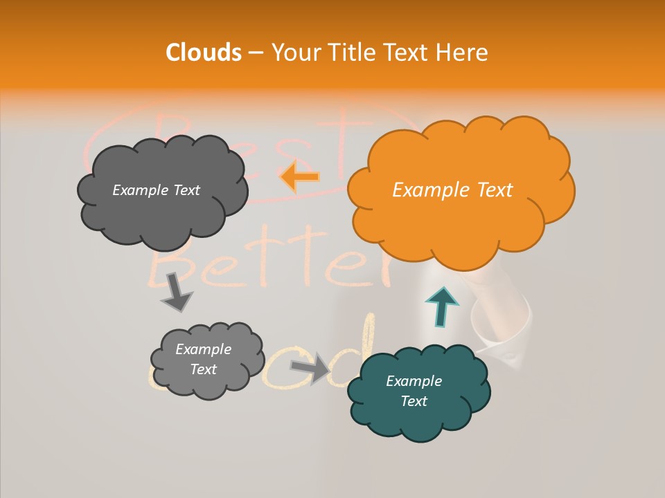 Hand Checklist Defeat PowerPoint Template