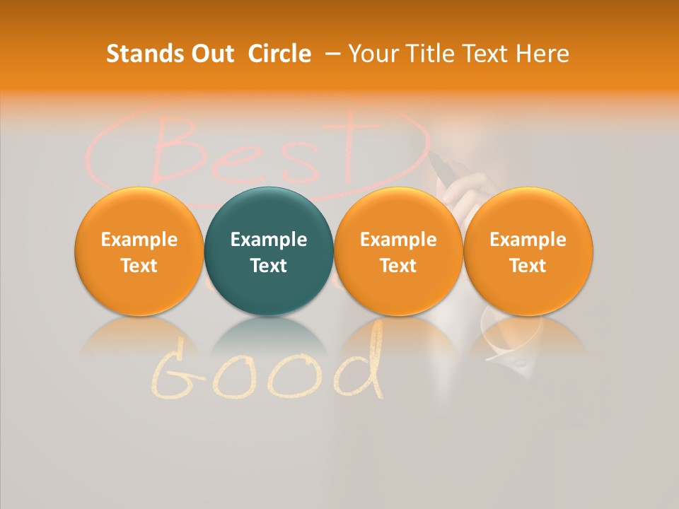 Hand Checklist Defeat PowerPoint Template