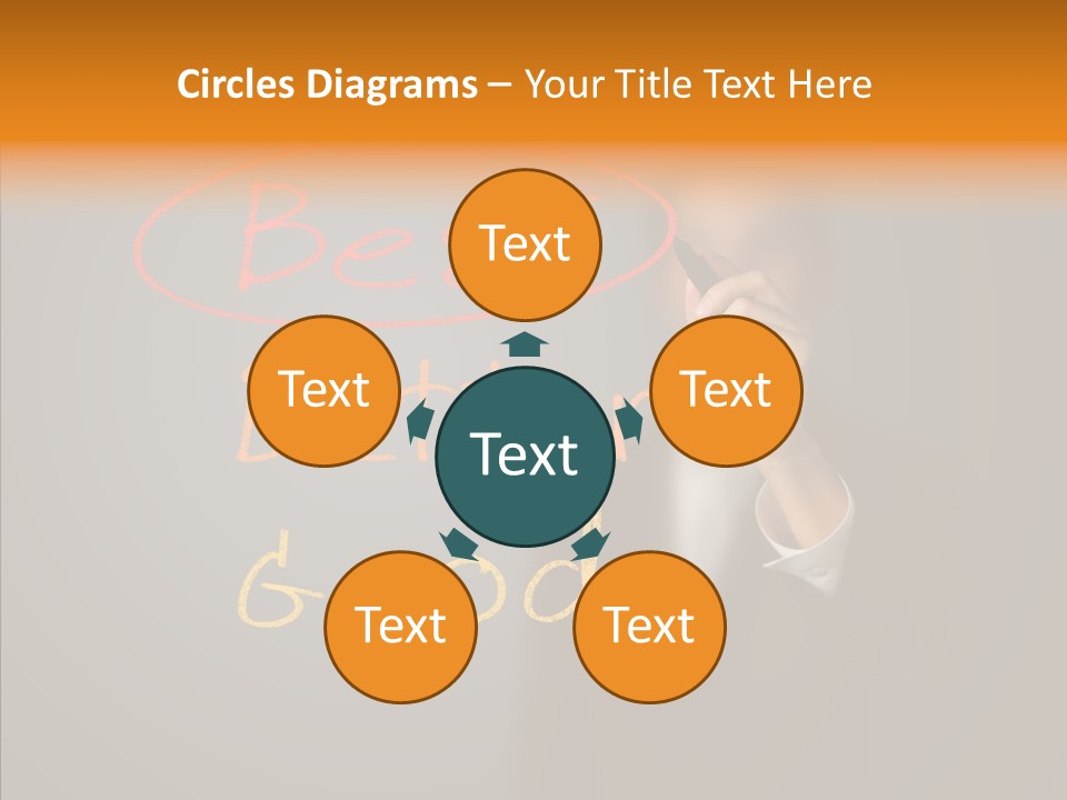 Hand Checklist Defeat PowerPoint Template