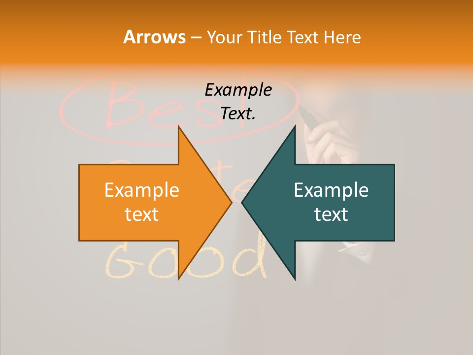 Hand Checklist Defeat PowerPoint Template