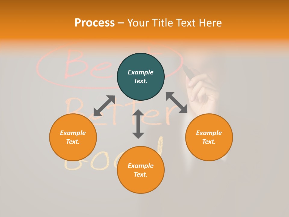 Hand Checklist Defeat PowerPoint Template