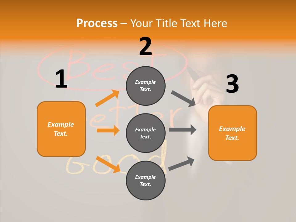 Hand Checklist Defeat PowerPoint Template