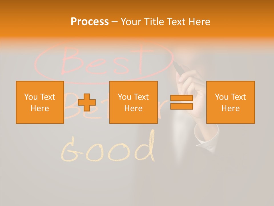 Hand Checklist Defeat PowerPoint Template