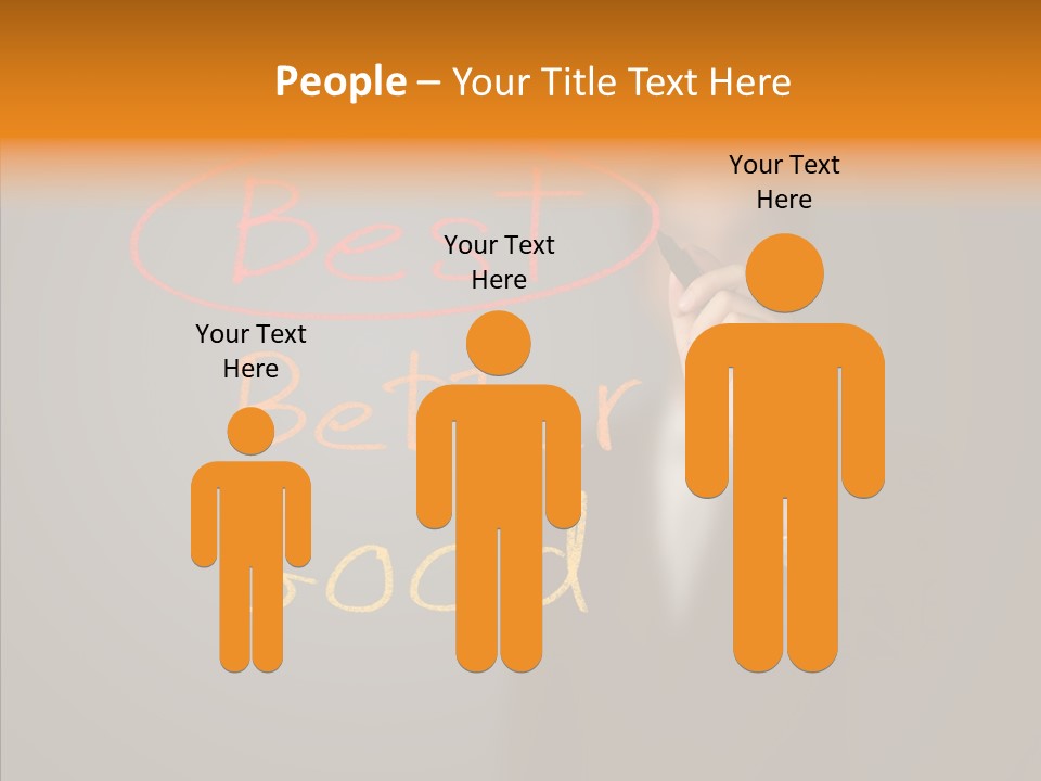 Hand Checklist Defeat PowerPoint Template
