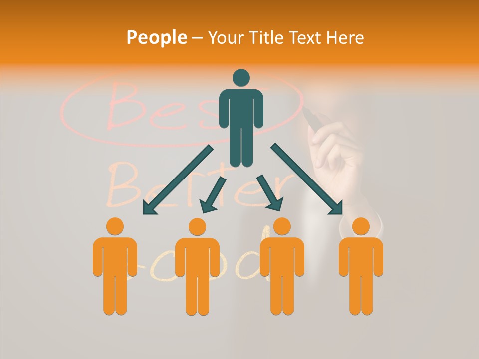 Hand Checklist Defeat PowerPoint Template