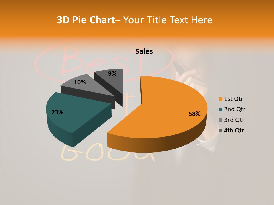 Hand Checklist Defeat PowerPoint Template